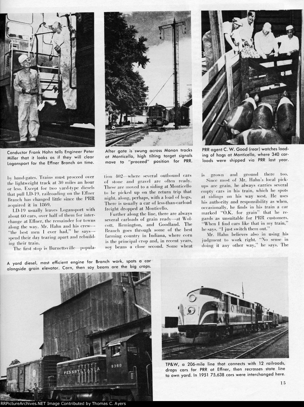 PRR "Logansport To Effner," Page 15, 1952